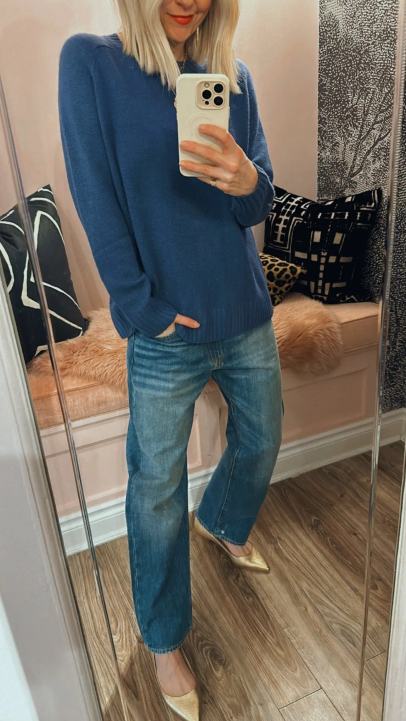 'Open' Cashmere Roundneck Jumper
