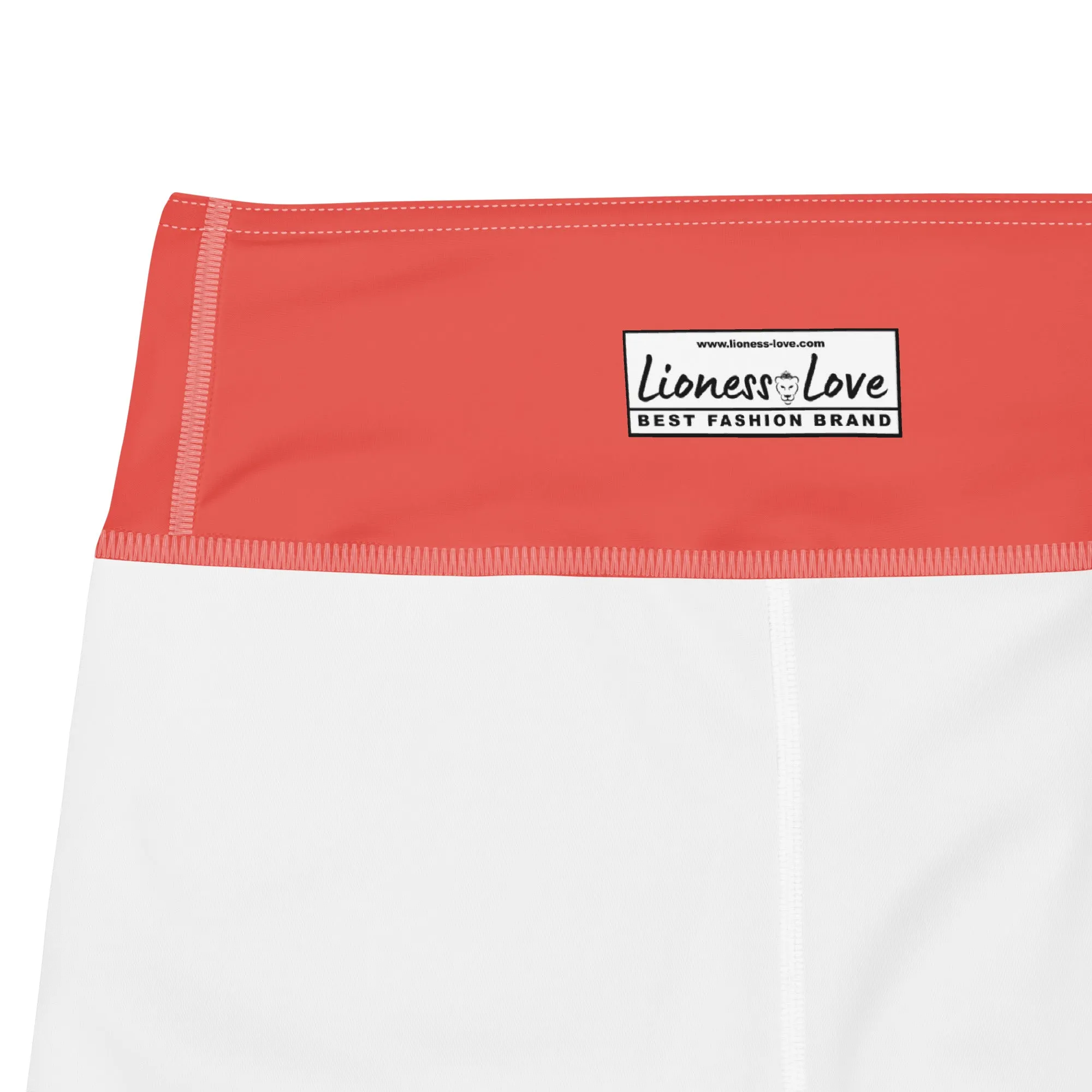 Orange Kiss Yoga Capri Leggings | Sports Capri Leggings, lioness-love