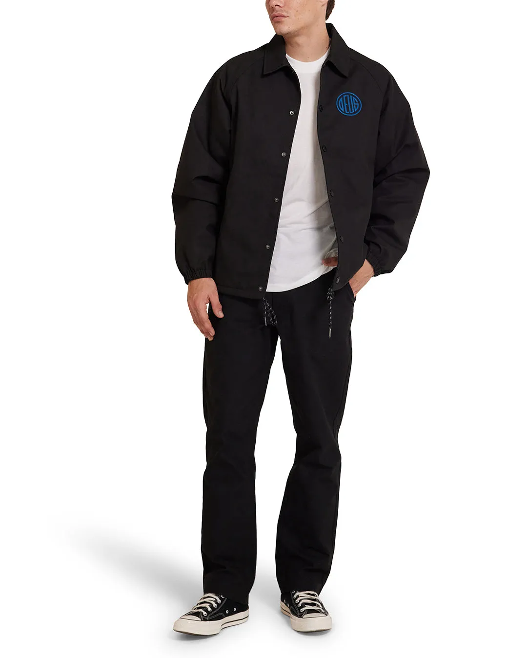 Pill Logo Coach Jacket - Black
