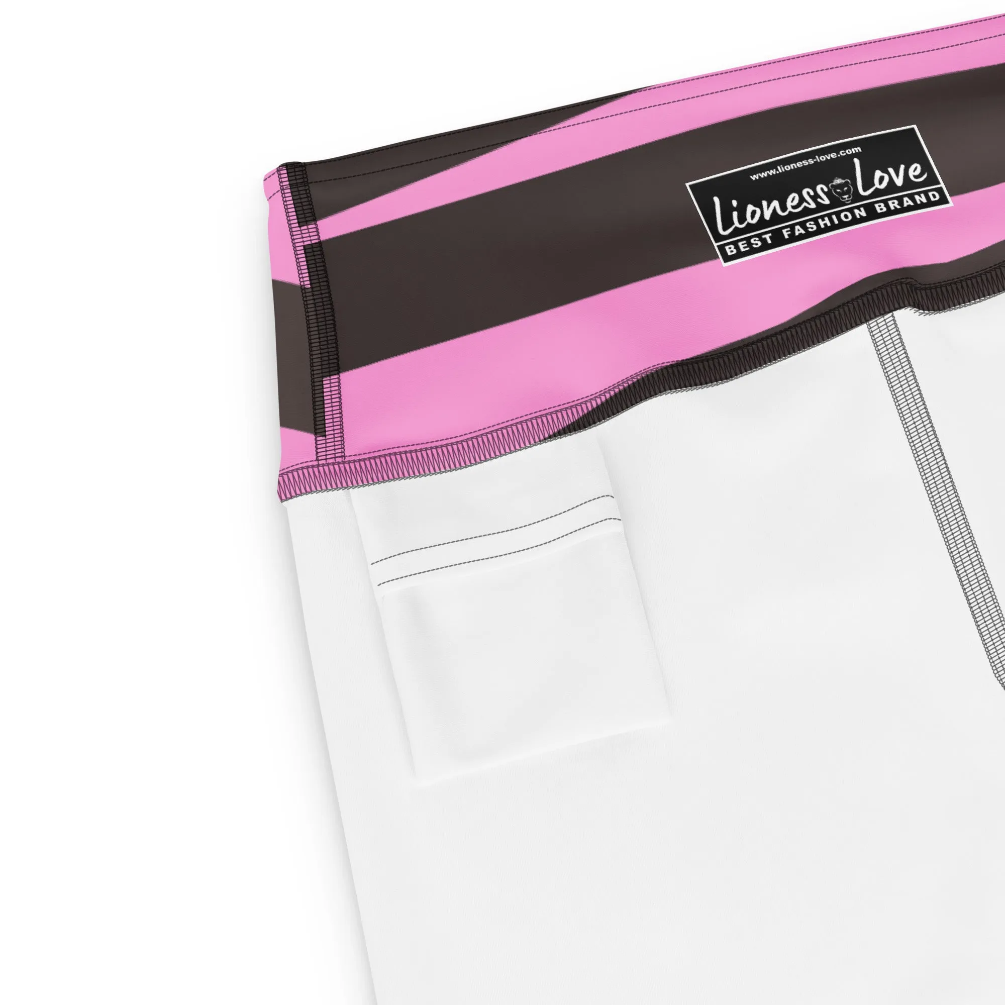 Pink and Black Zebra Yoga Capri Leggings | Fitness Leggings, lioness-love