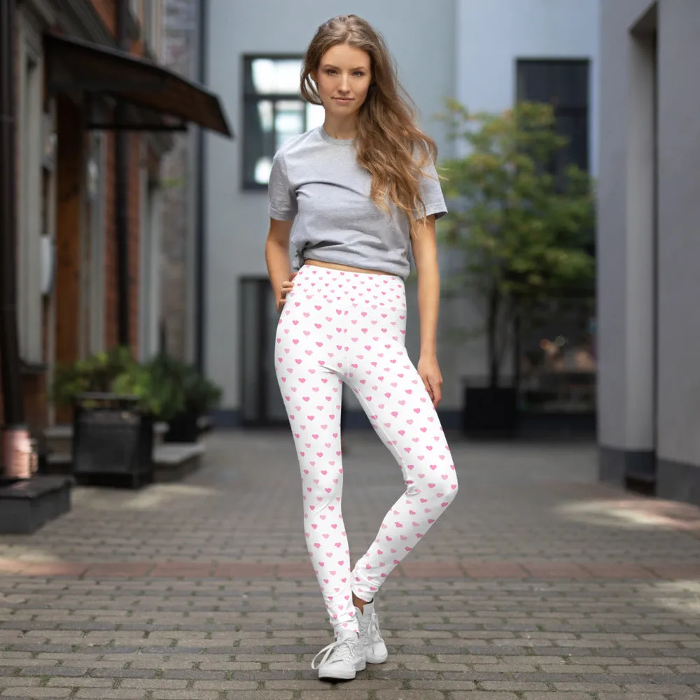 Pink Hearts Faith Leggings
