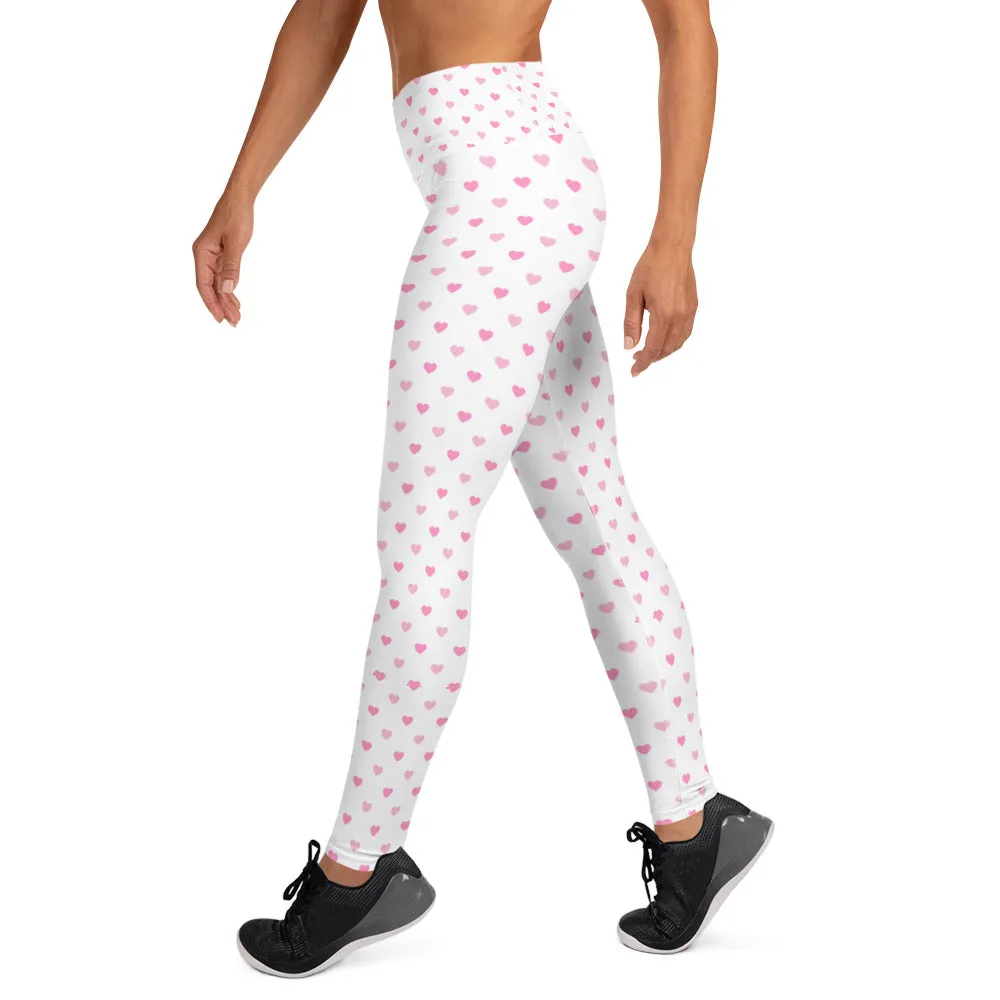 Pink Hearts Faith Leggings