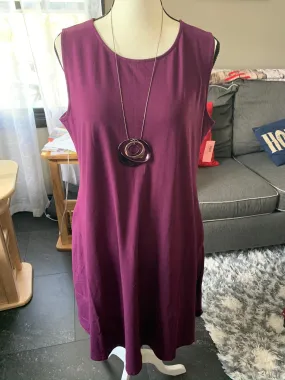 Plus Dark Plum Sleeveless Tunic