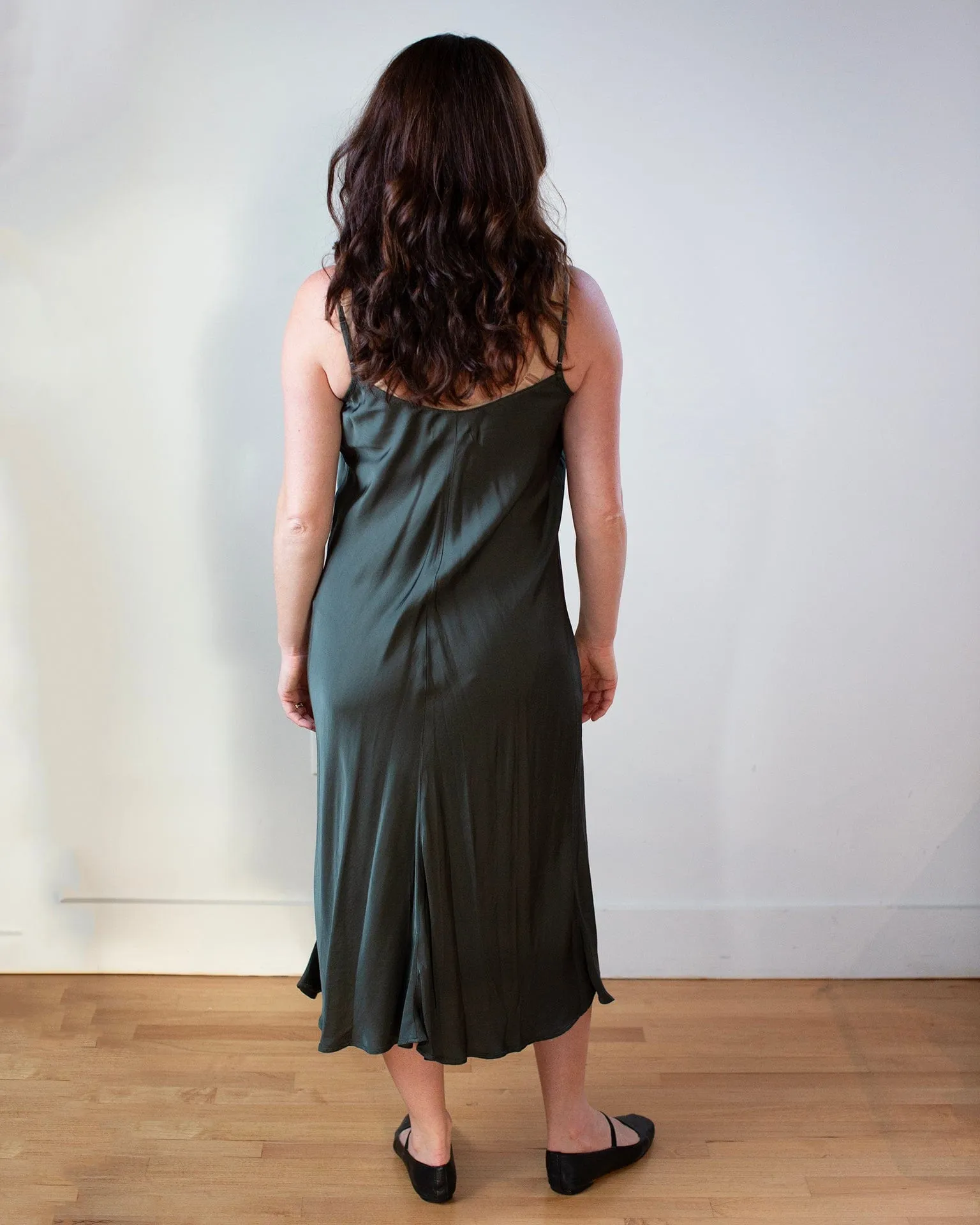 Poppy Slip Dress in Marsh