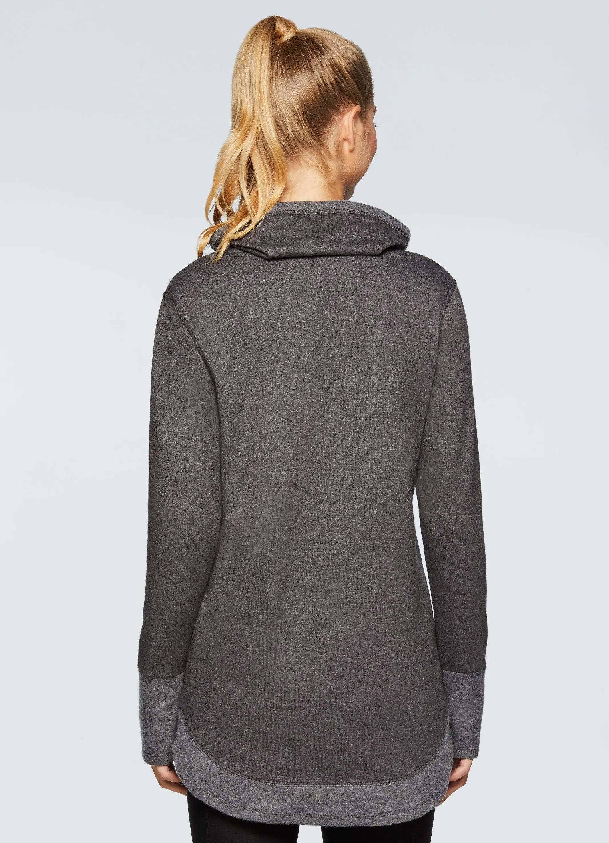 Prime Fleece Cowl Neck Tunic Sweatshirt