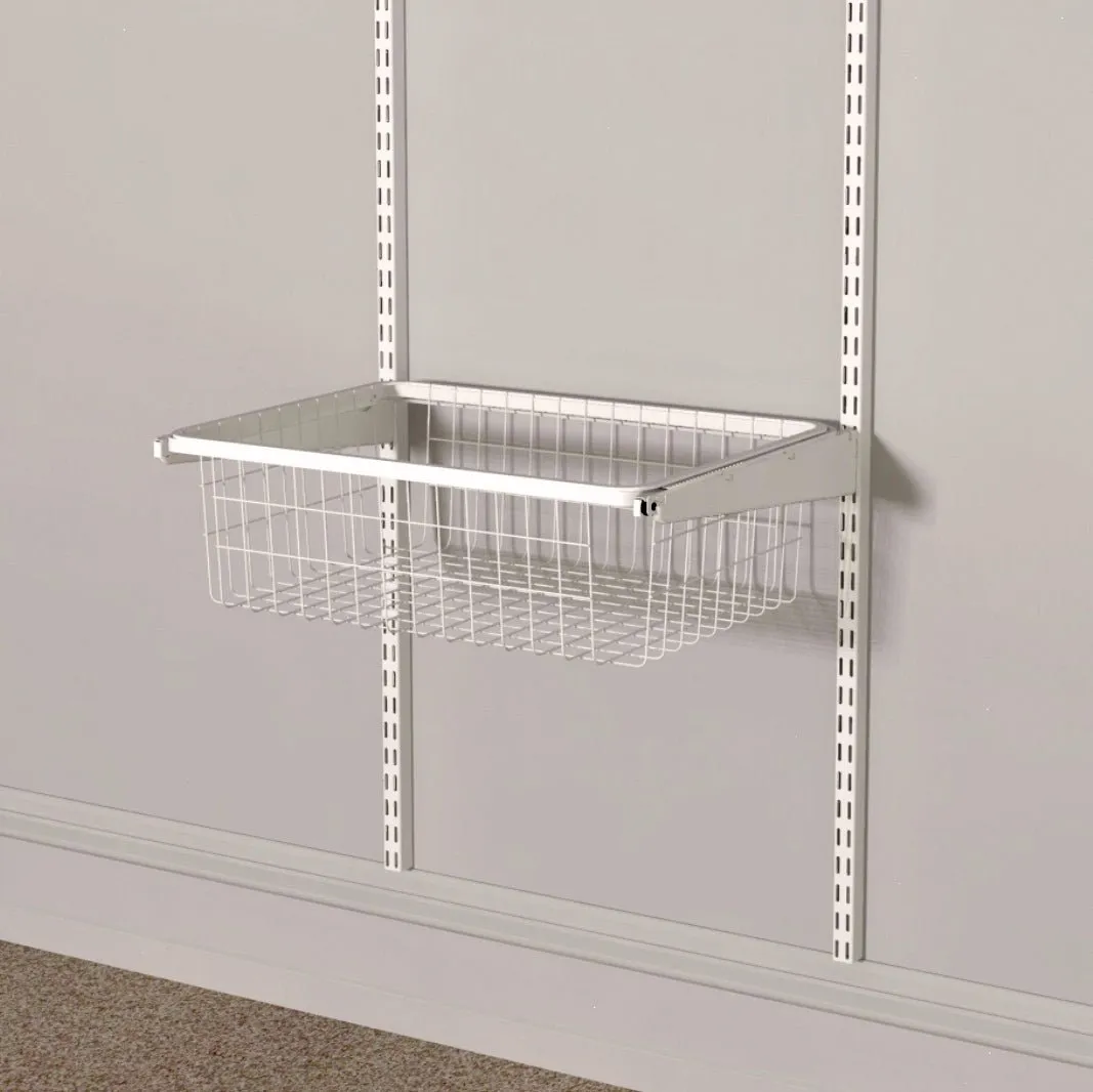 Pull Out Wire Basket Classic White