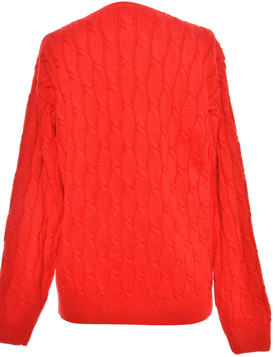 Red Karen Scott Jumper - S