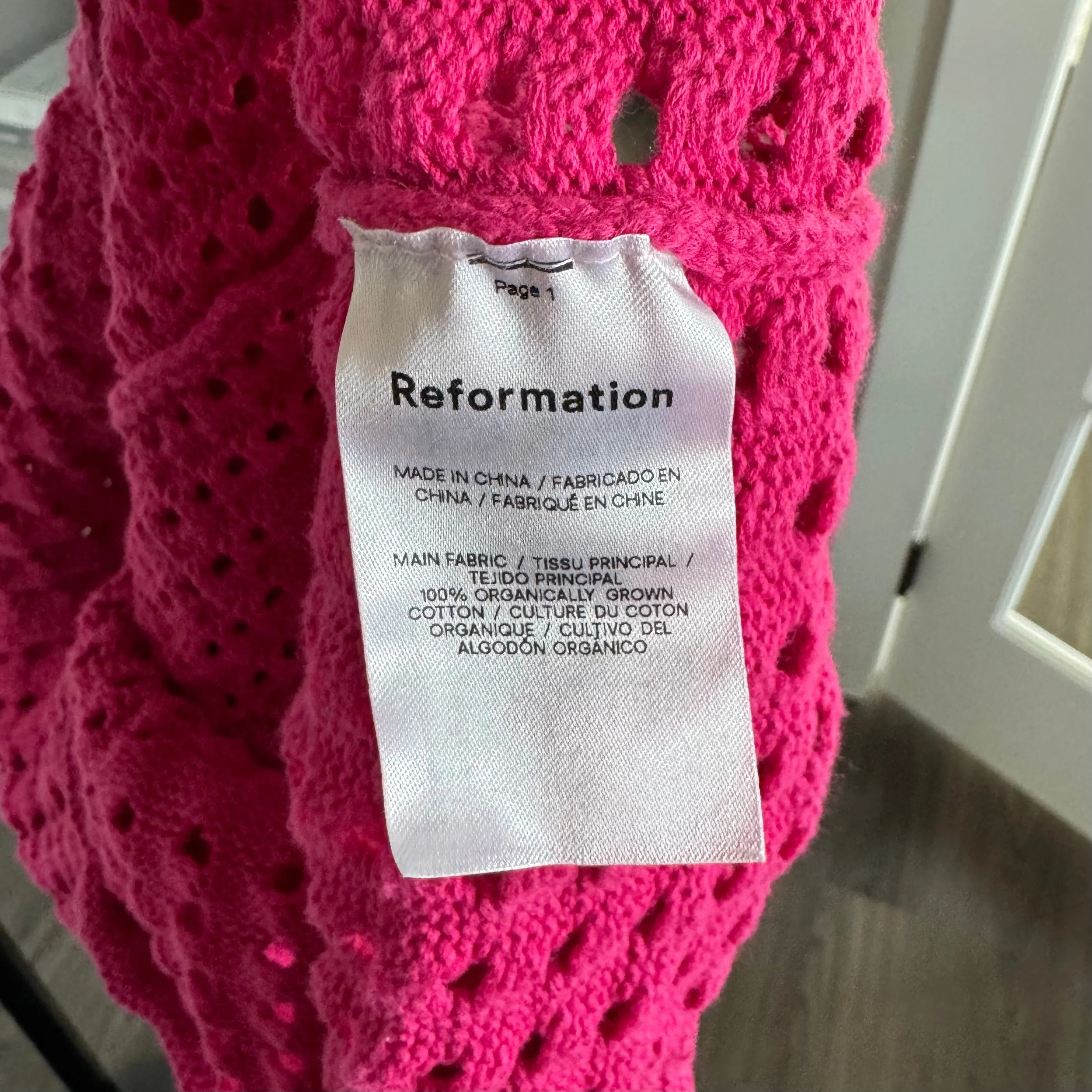 Reformation Arya Knit Sweater Dress