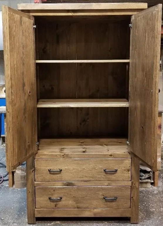 Rustic Tall Wardrobe