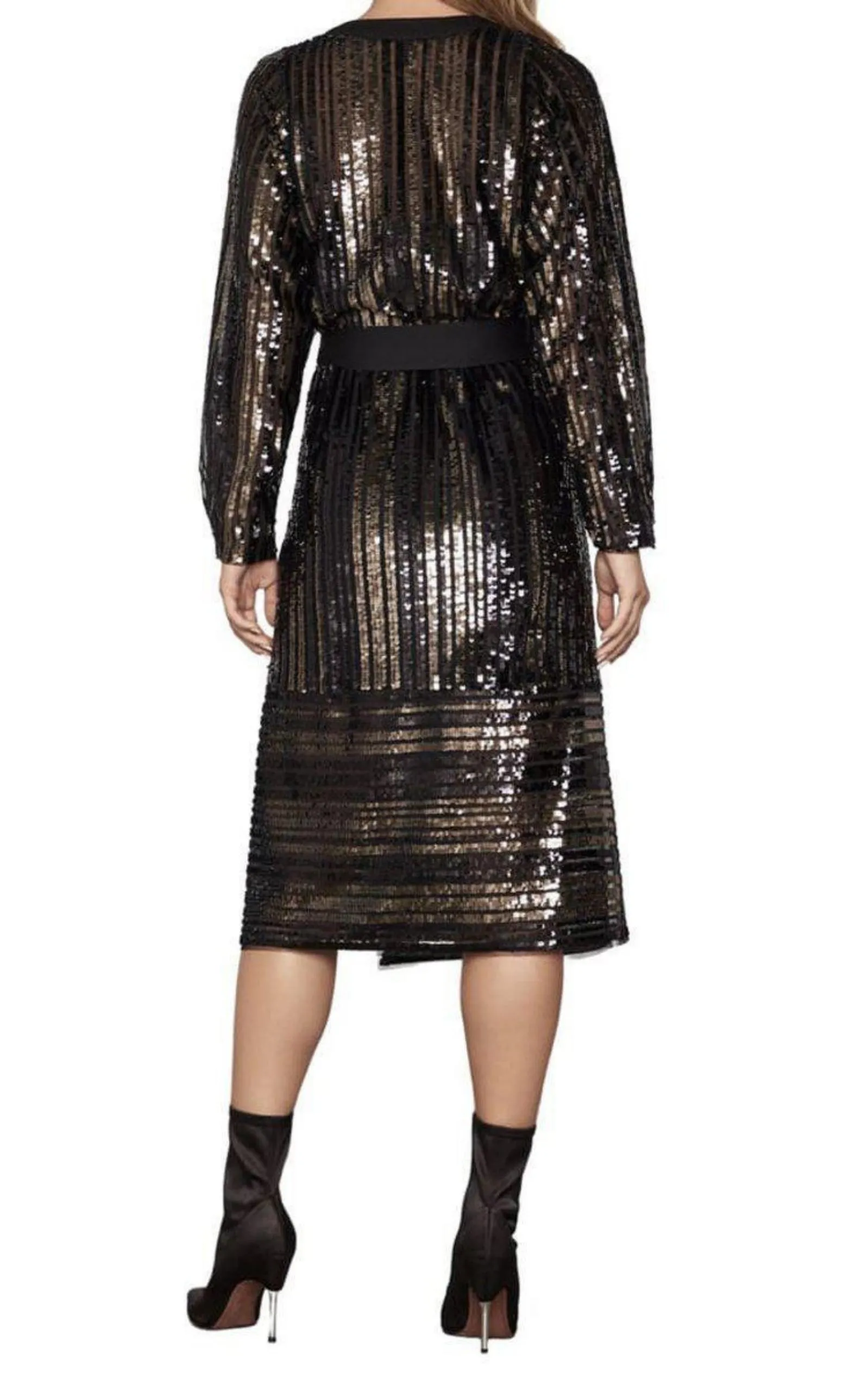 Sequin Wrap Dress