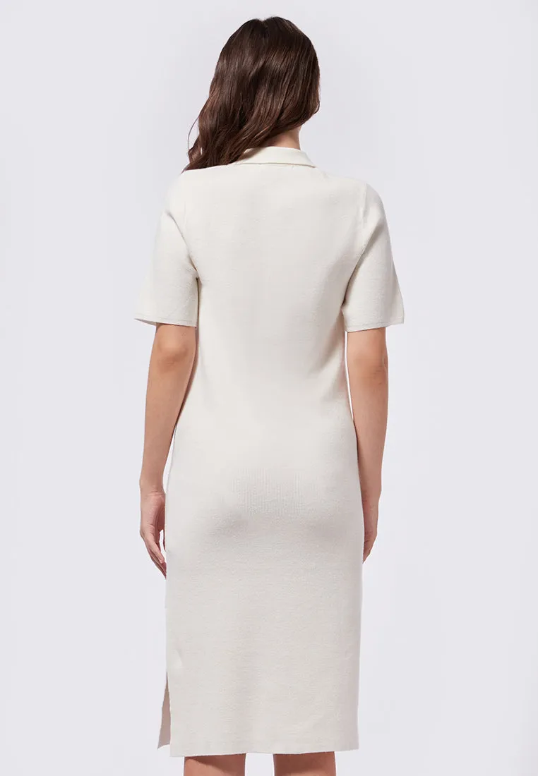 Short Sleeve Knit Midi Dress