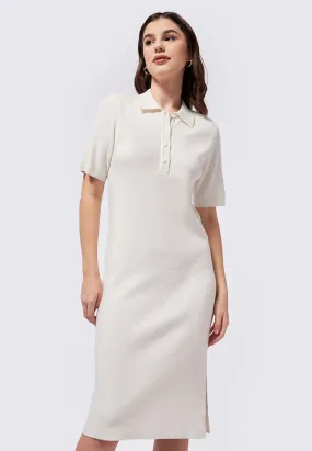 Short Sleeve Knit Midi Dress