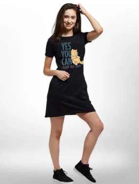 Sleepy Cute Dog Printed Comfortable Long T-shirt For Women's