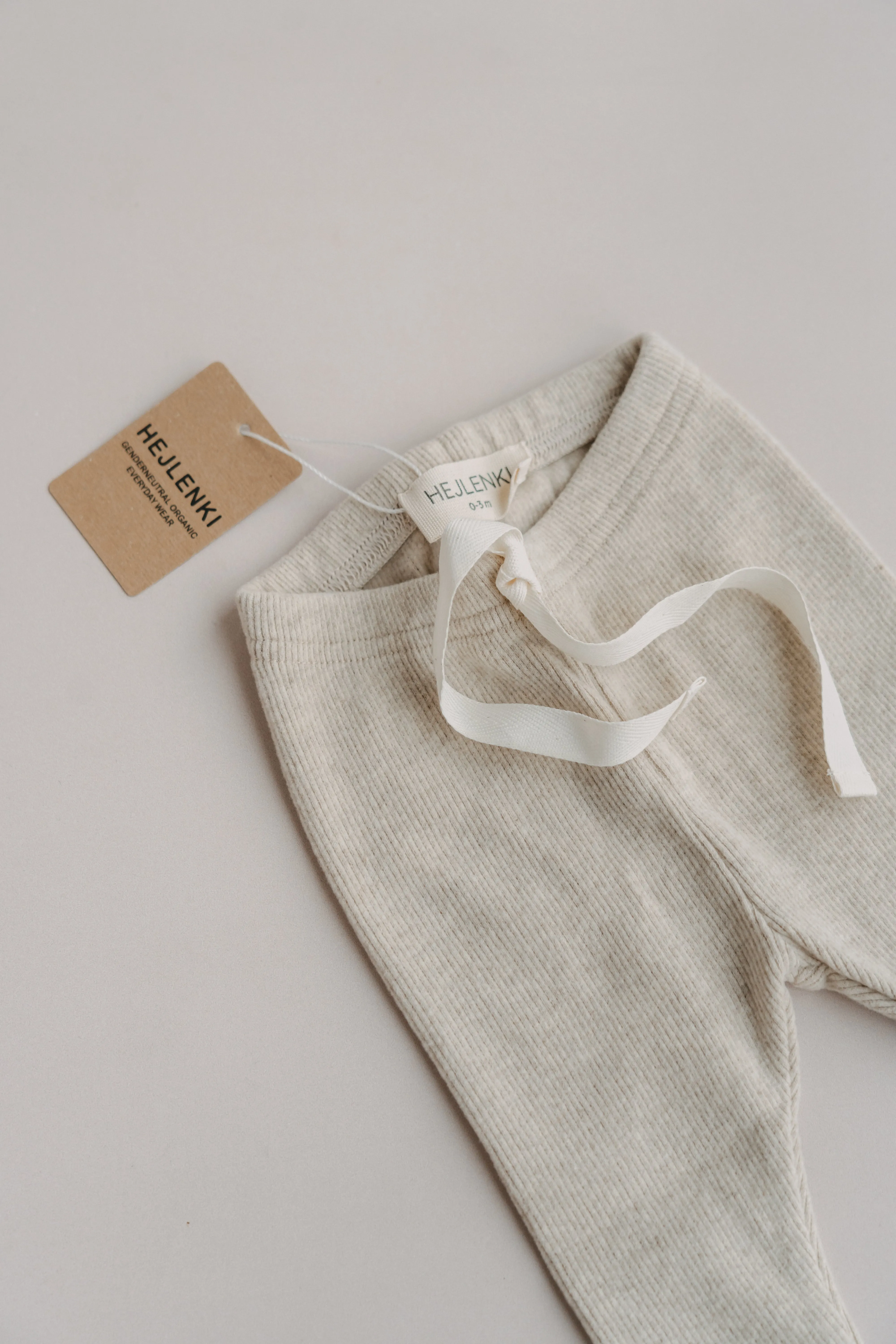 SOFT RIB LEGGINGS BEIGE