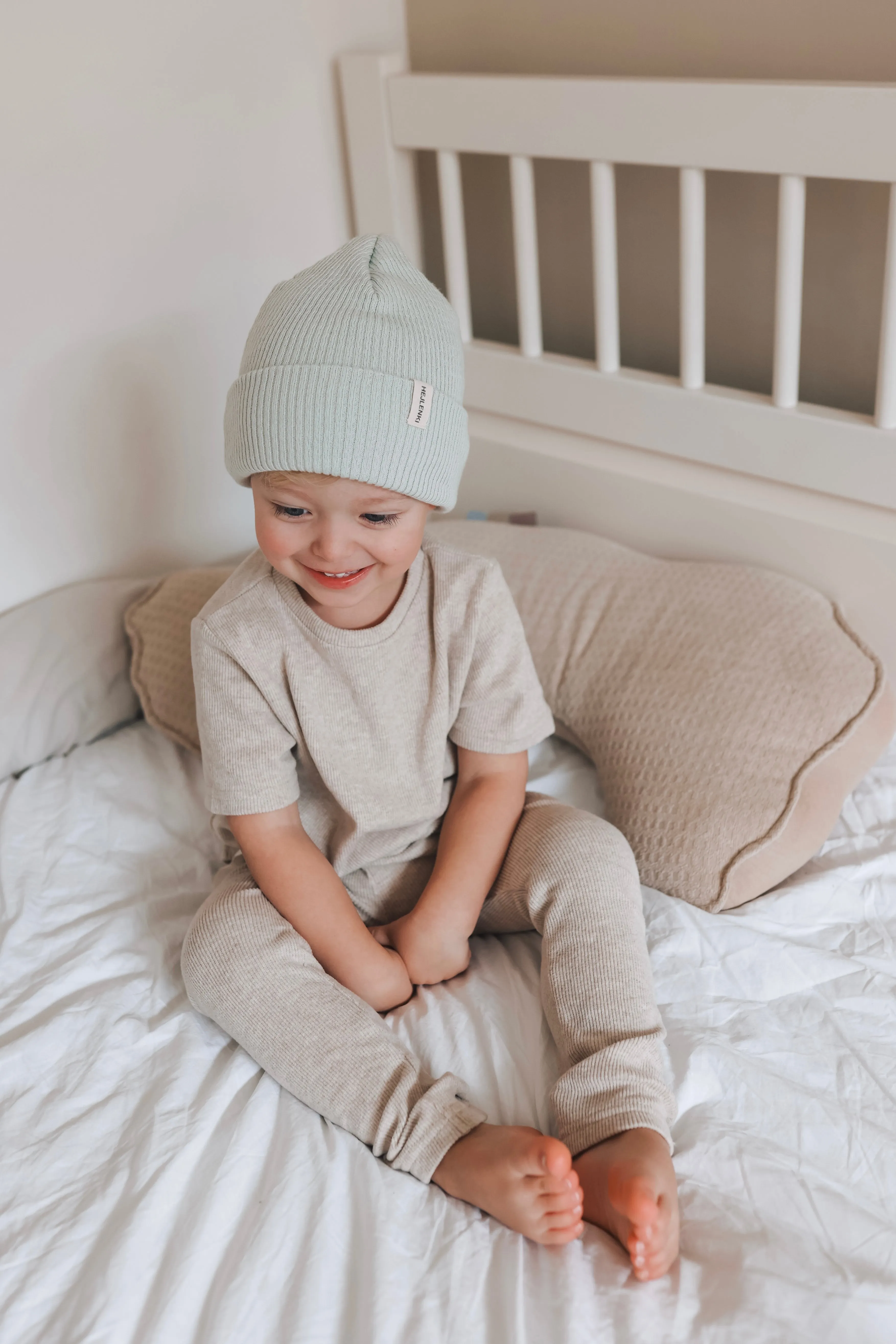 SOFT RIB LEGGINGS BEIGE