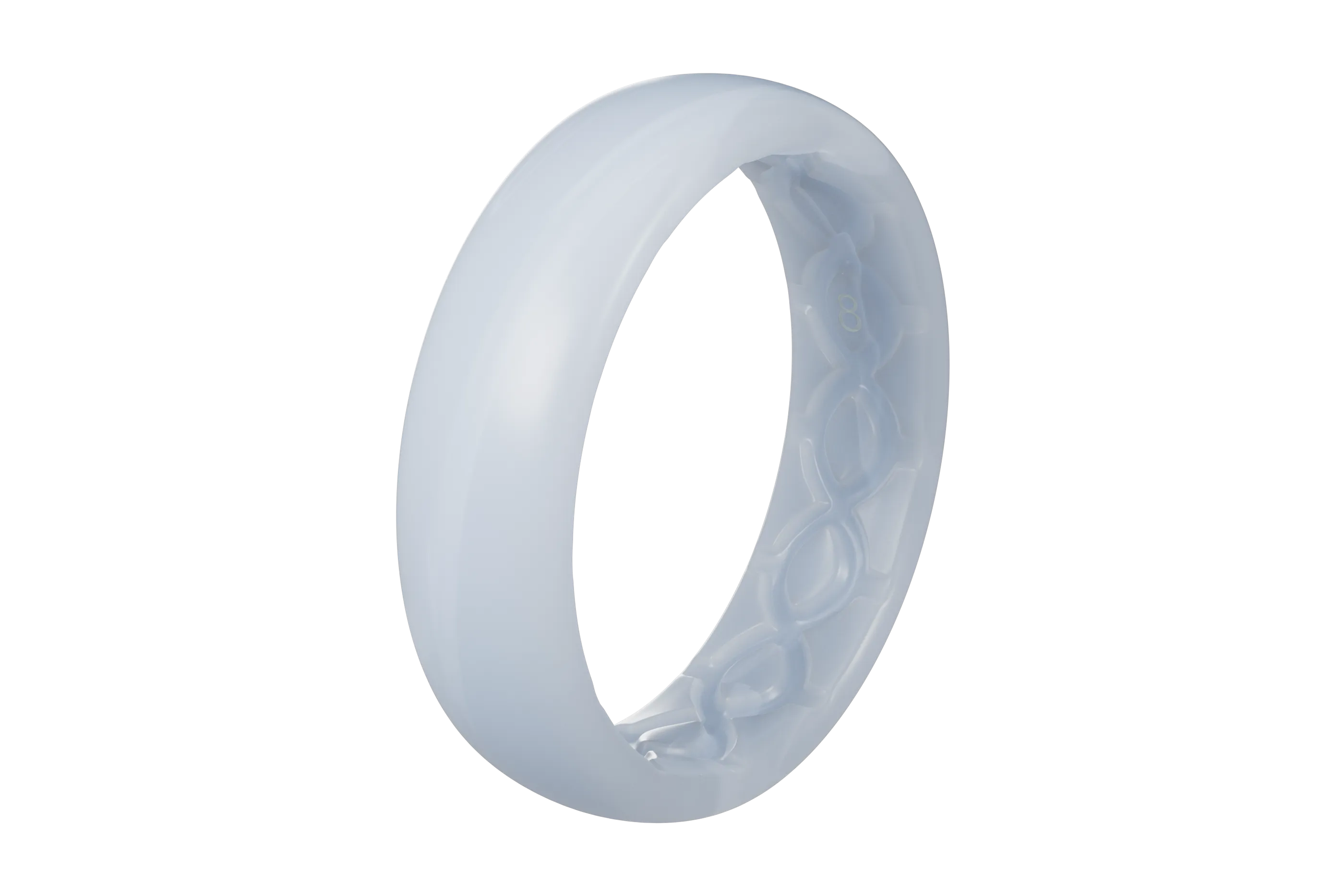Solid Pearl Gray Thin Ring