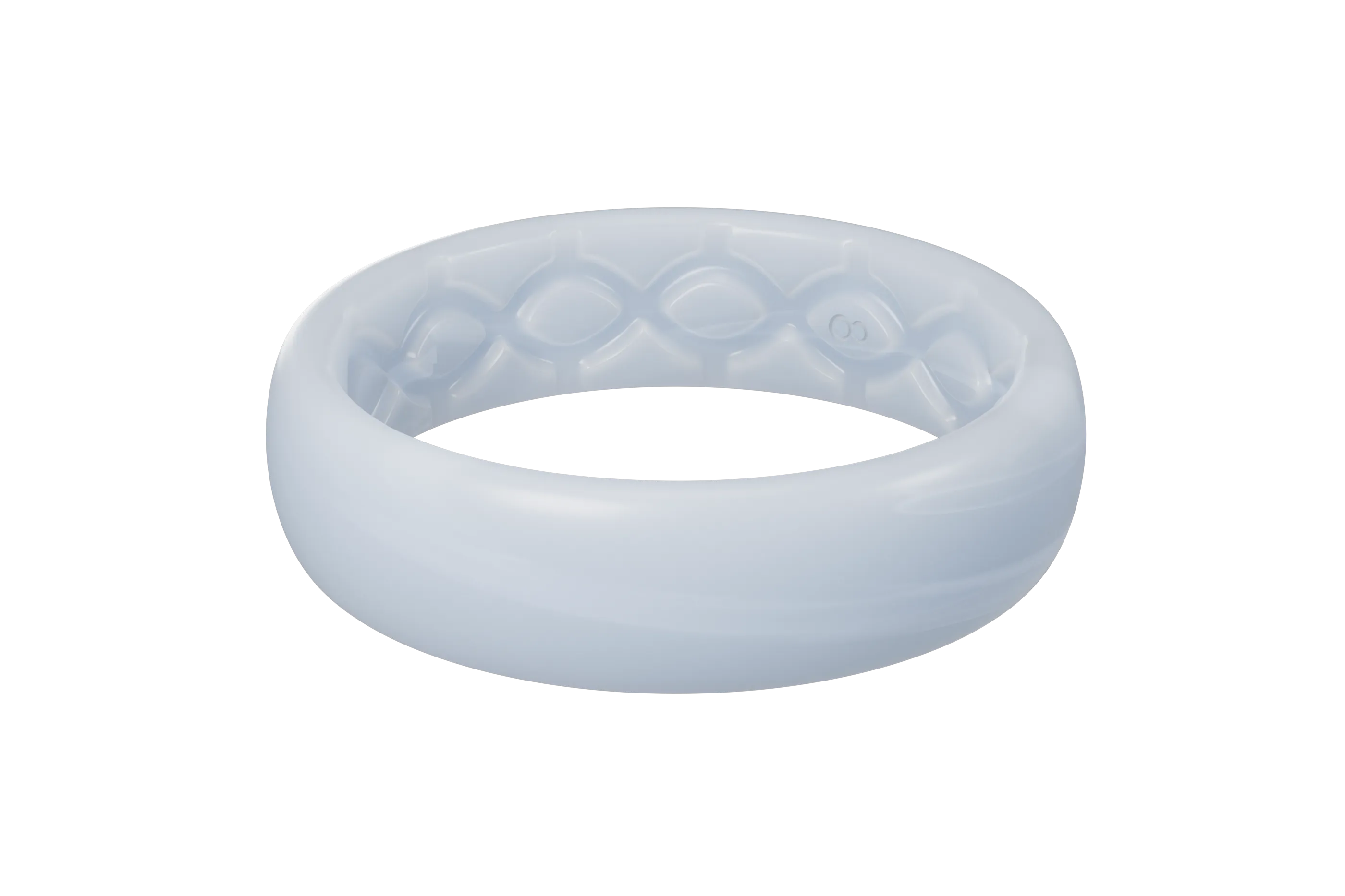 Solid Pearl Gray Thin Ring