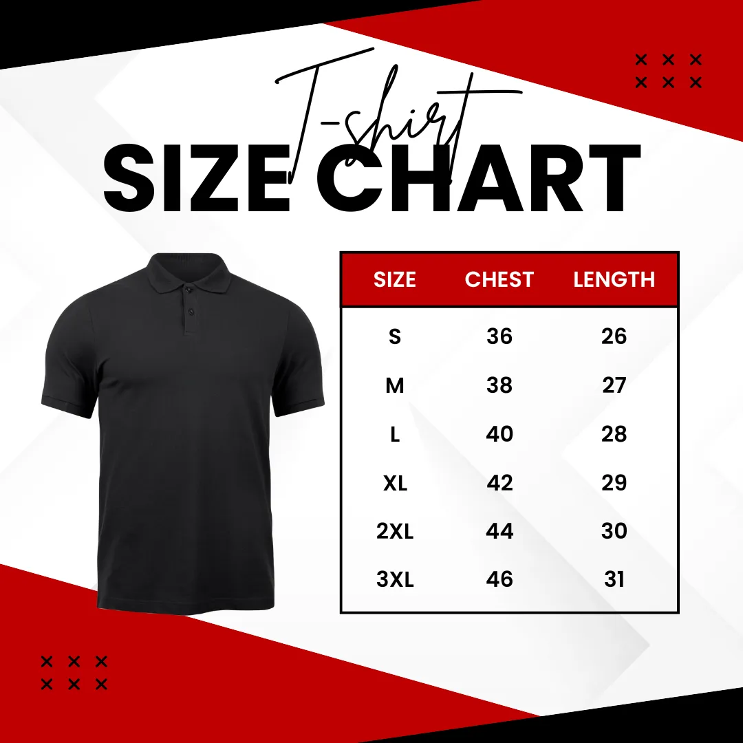 Steel Grey and Black Polo T-Shirt