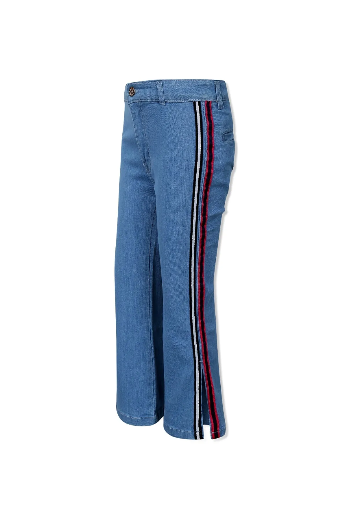 Striped Denim Culottes