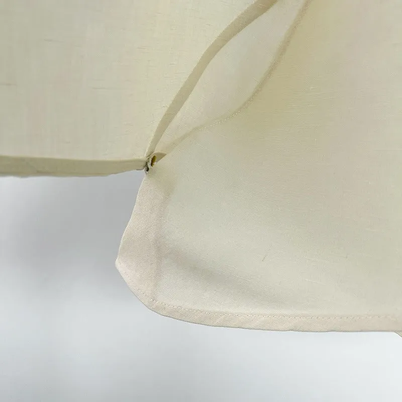 Summer Linen Cute Halter Neck Backless Crop Top