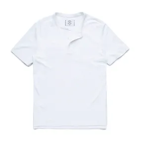 Surfside Supply White Henley Short Sleeve Tshirt