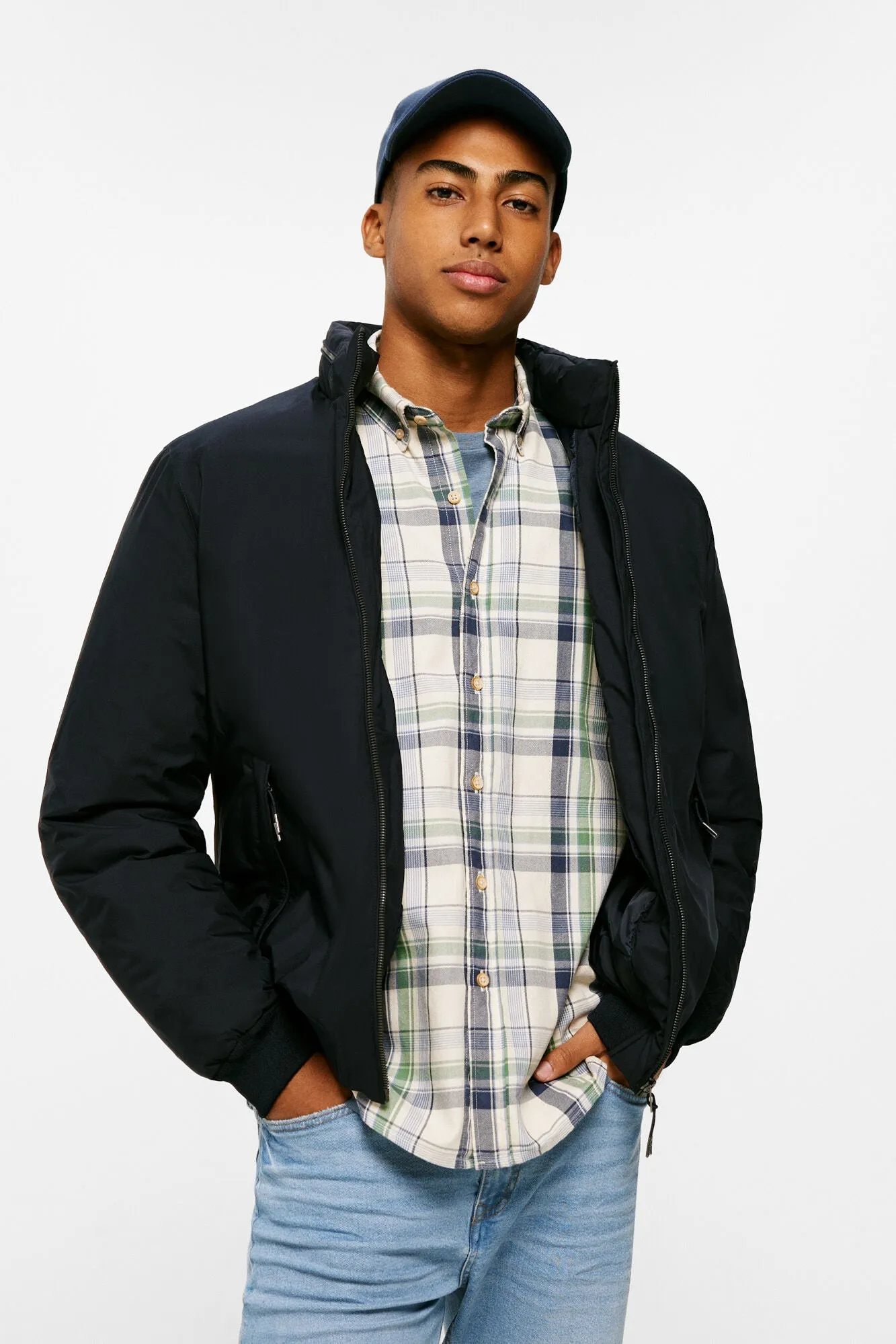 Technical quilted jacket
