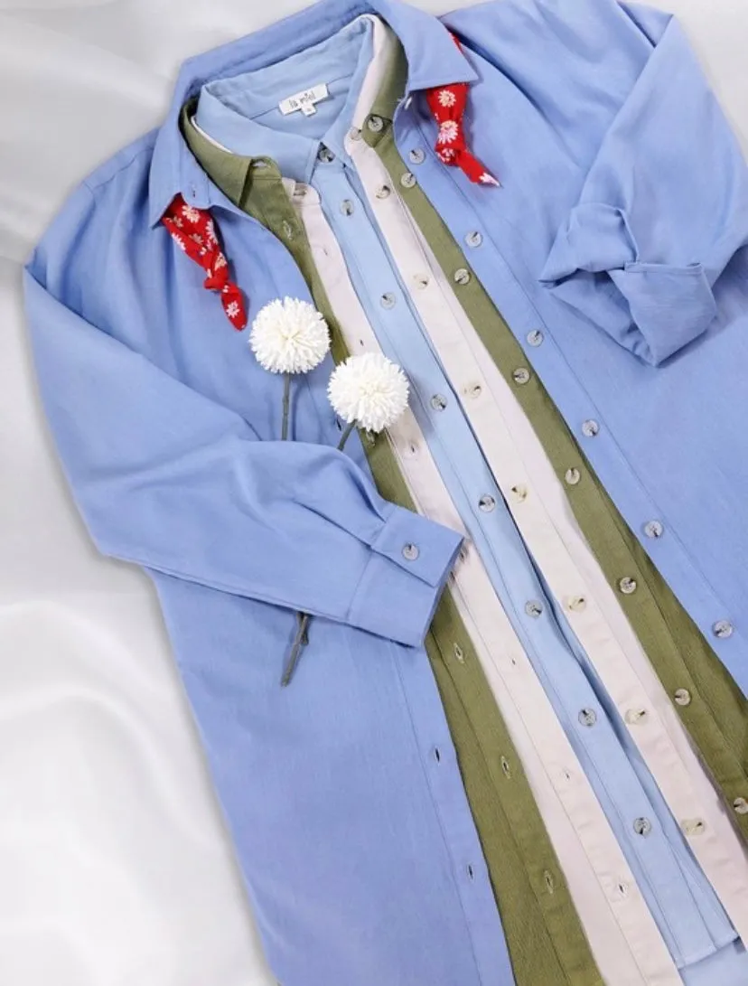 The Ashby Olive Shirt Dress