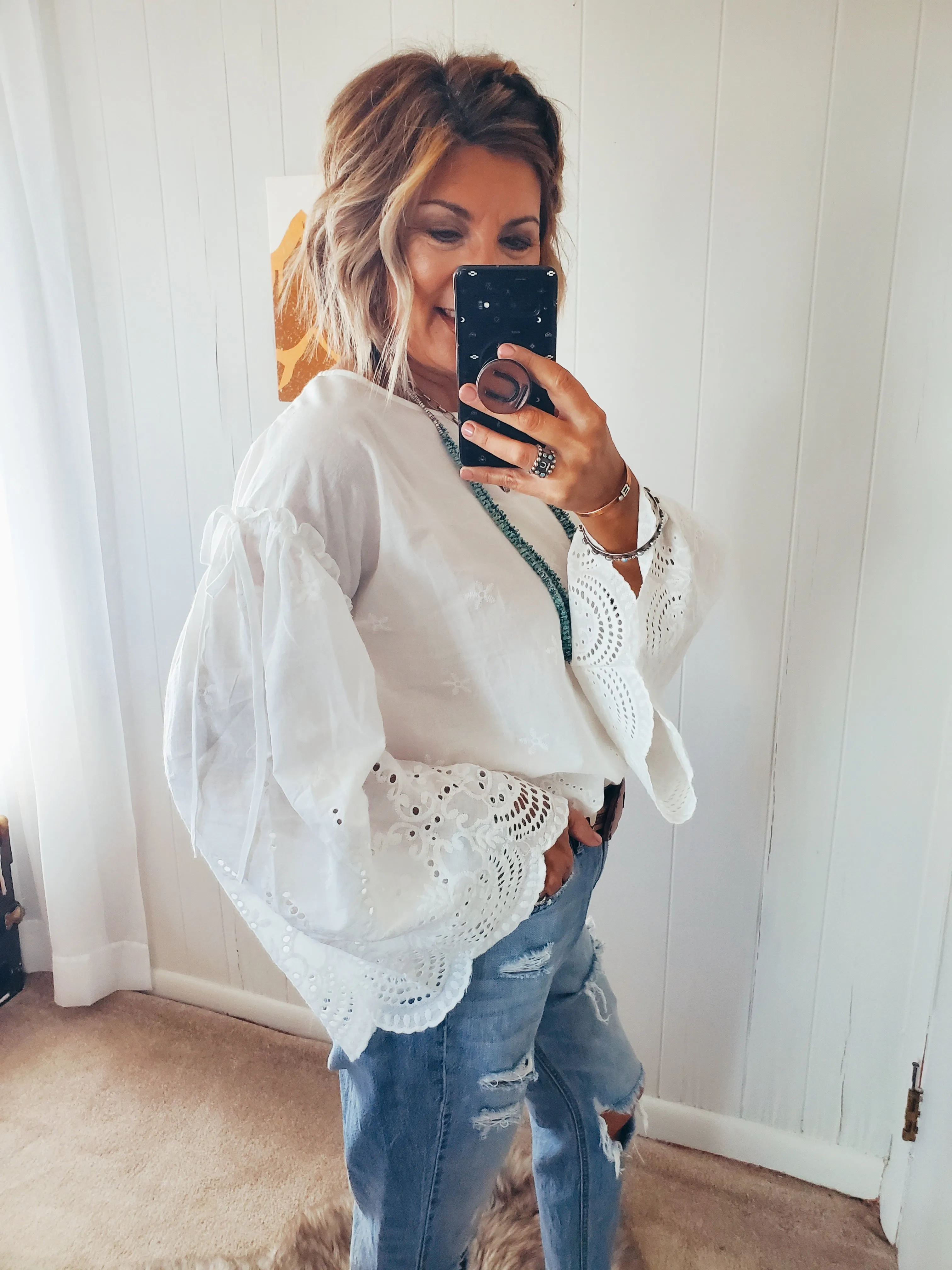 The O'Hara Eyelet Blouse