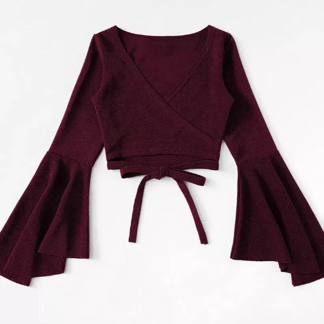 The Way You Smile Crop Blouse