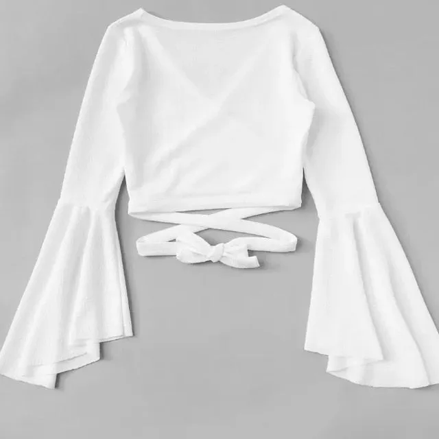 The Way You Smile Crop Blouse