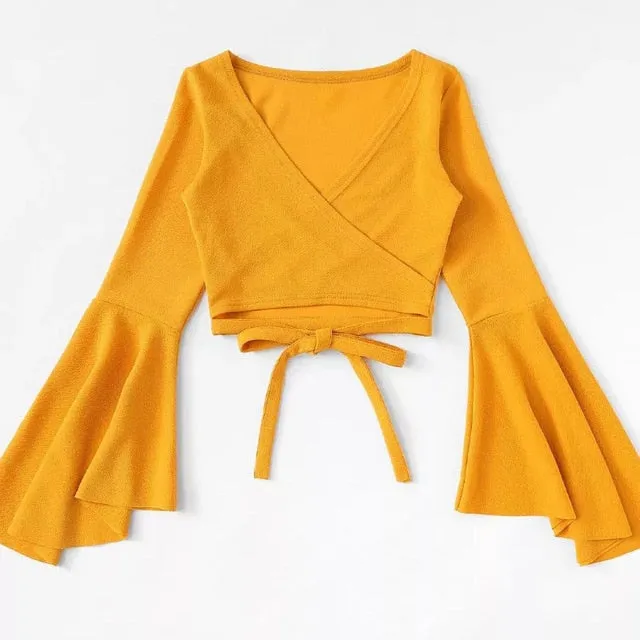 The Way You Smile Crop Blouse