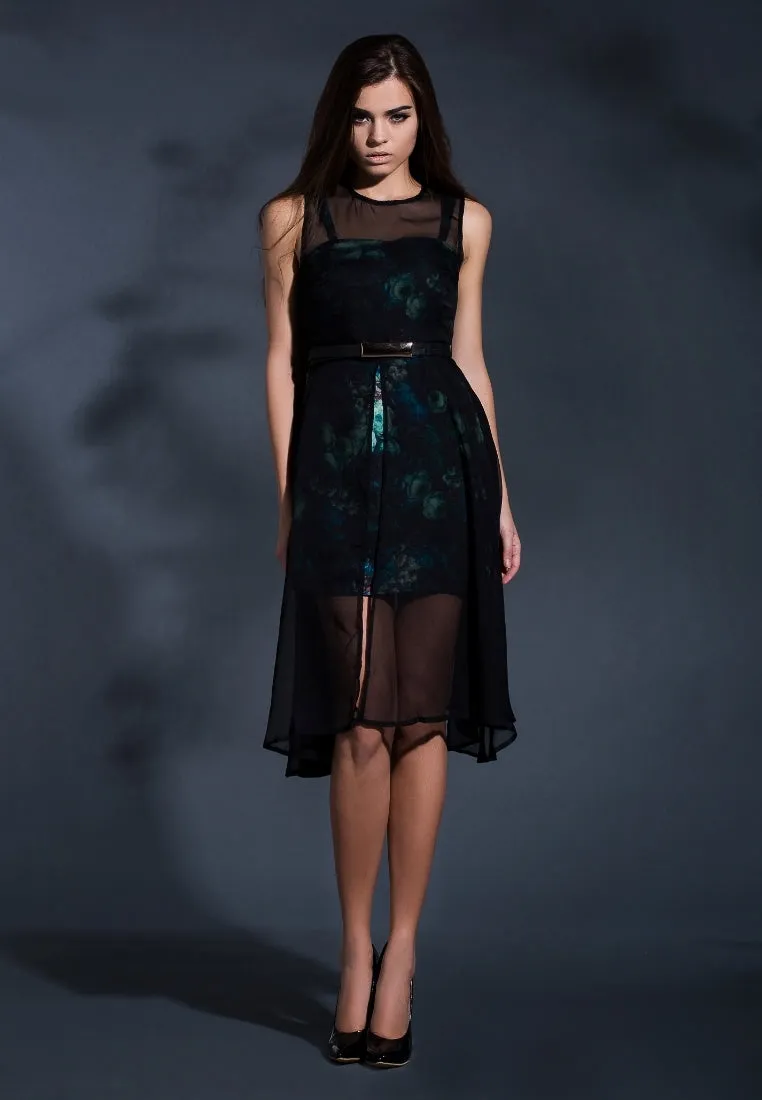 Under the moonlight midi dress