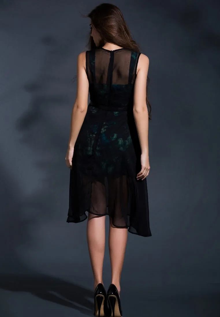 Under the moonlight midi dress