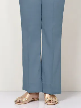 Unstitched Cambric Trouser - Aqua