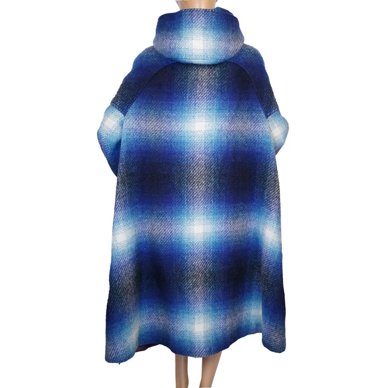 Vintage 1980s Irish Wool Tweed Coat Plaid Boru by Jimmy Hourihan Dublin Ireland M