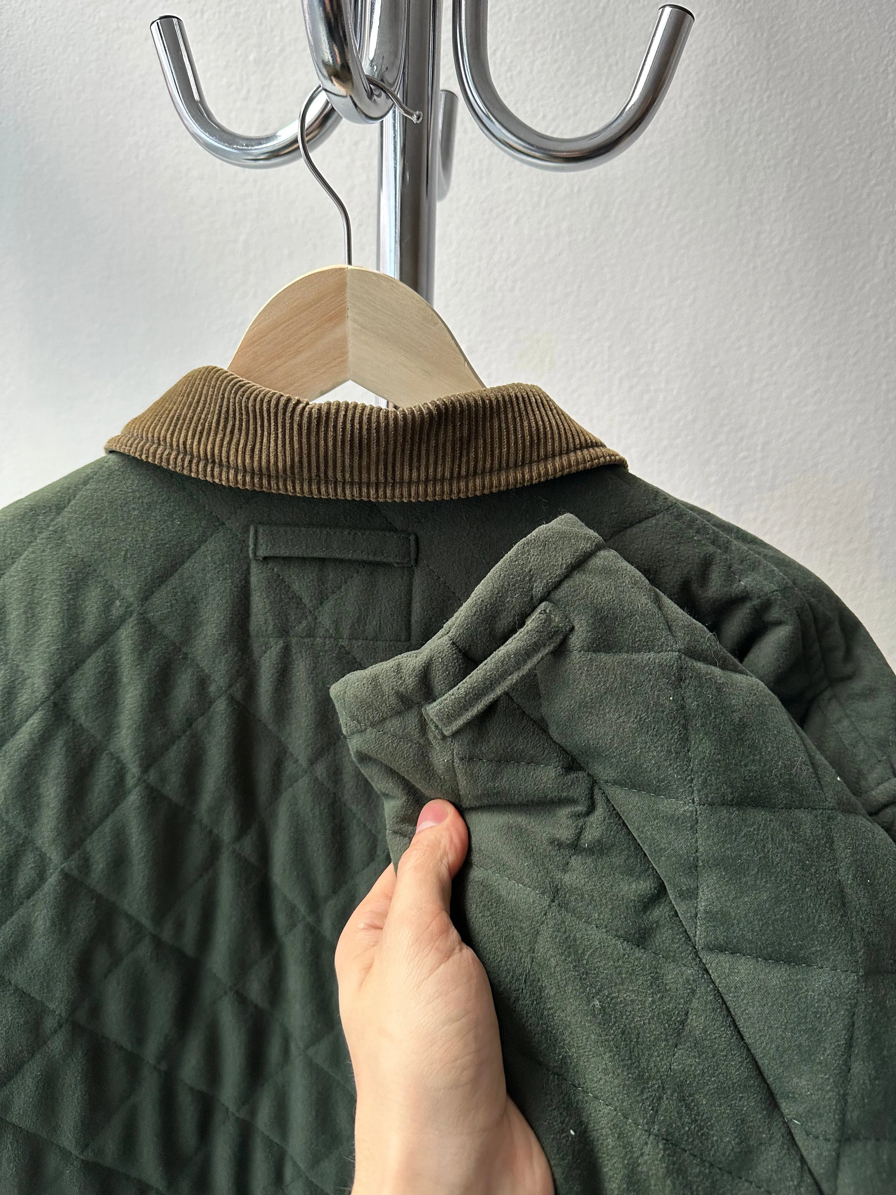 Vintage 1990s Italian Quilted Jacket - size L/XL