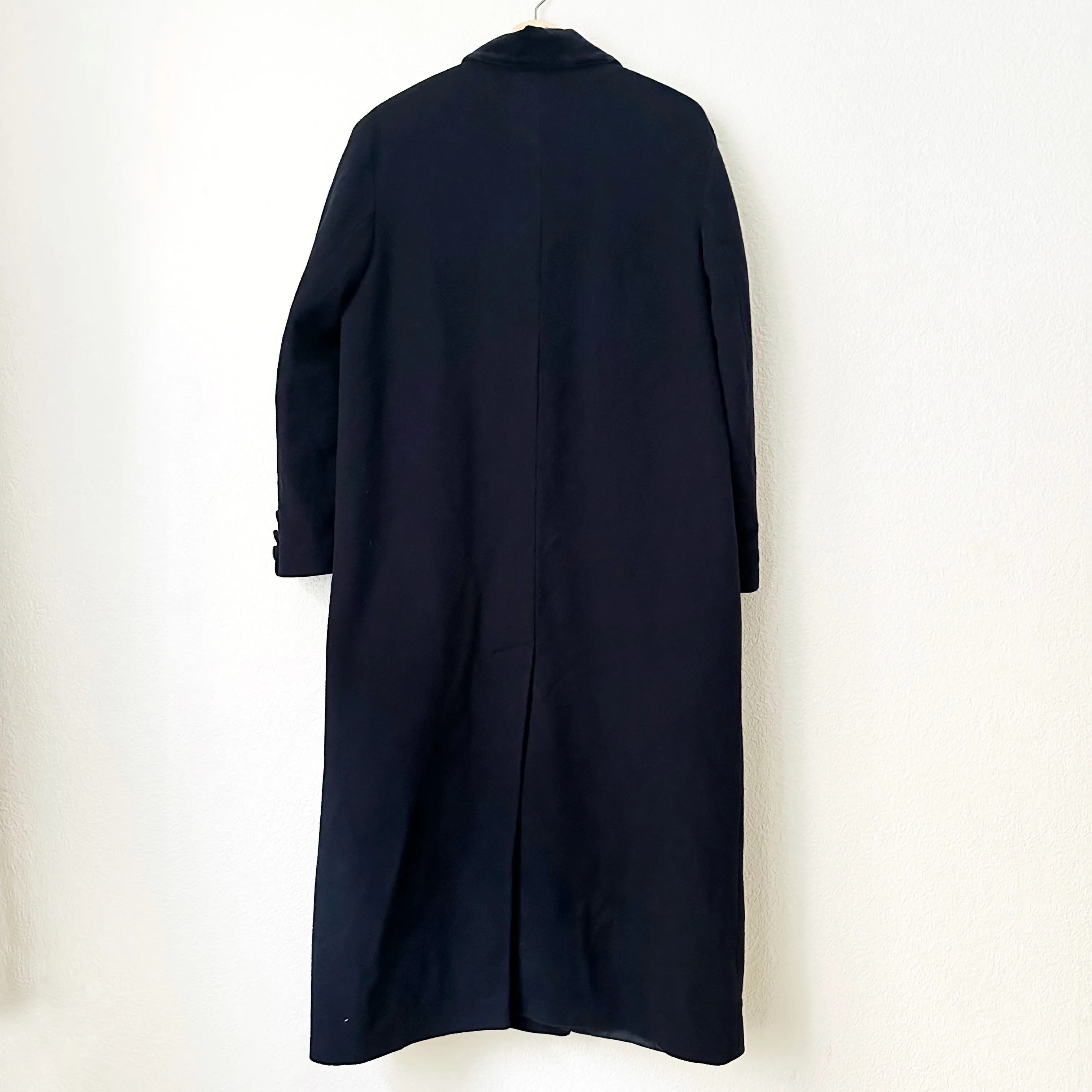 Vintage Double Breasted Blue Wool Coat, size EU40