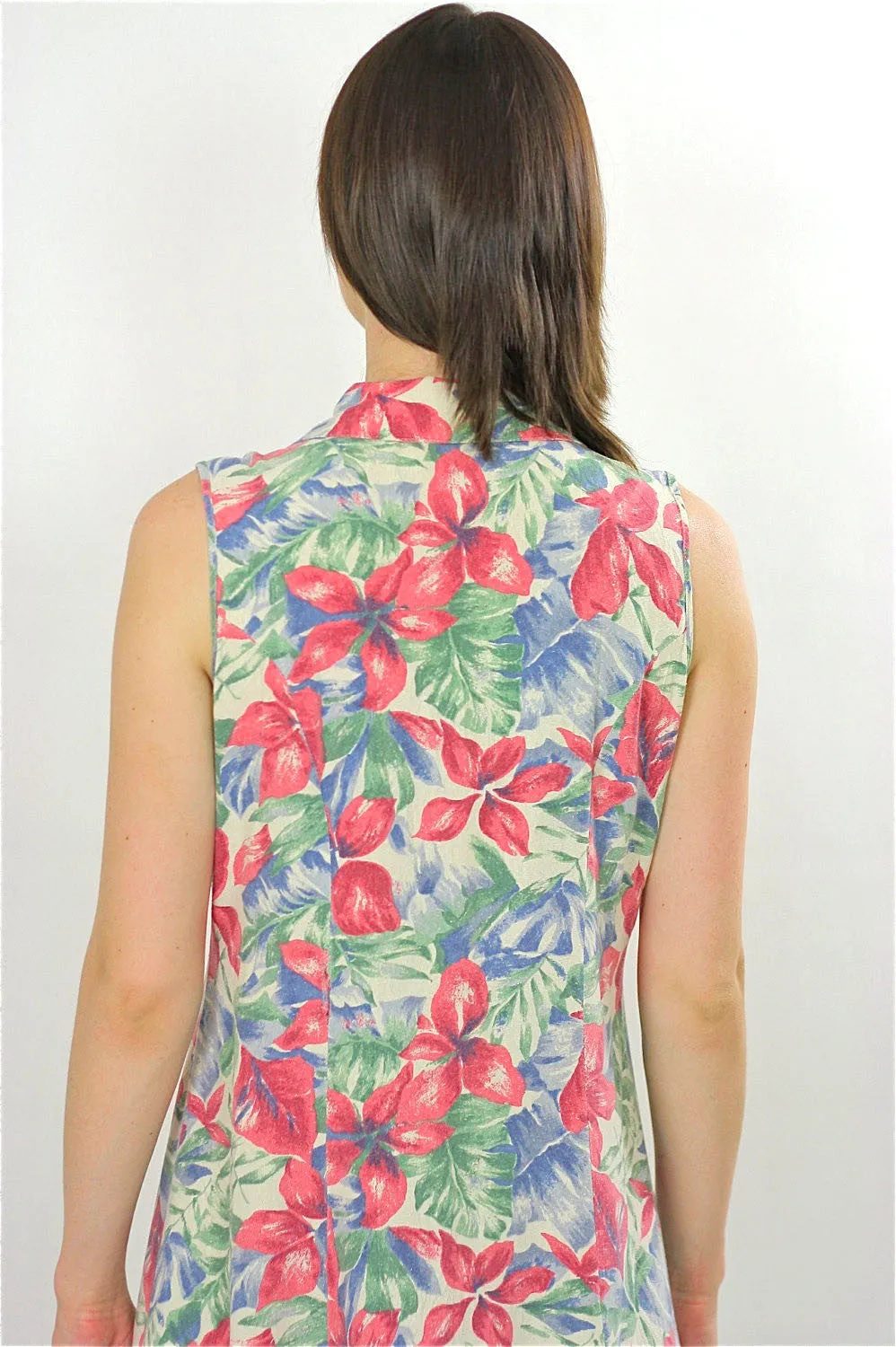 Vintage Hippie Boho pastel Floral Grunge maxi dress