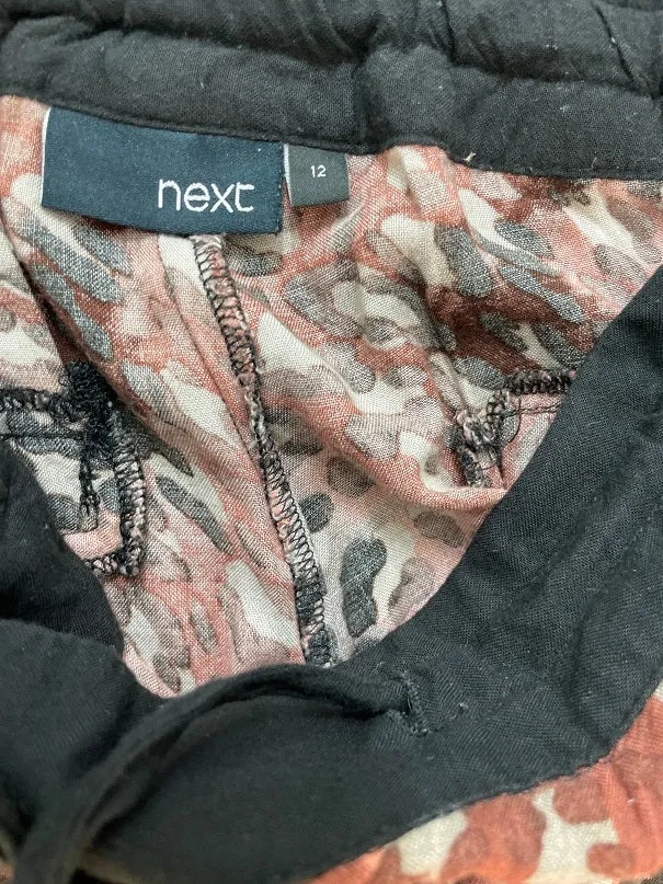 Vintage next animal print brown women trouser