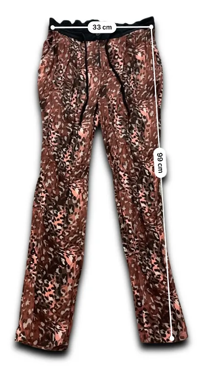 Vintage next animal print brown women trouser