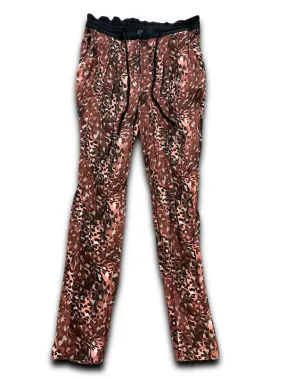 Vintage next animal print brown women trouser