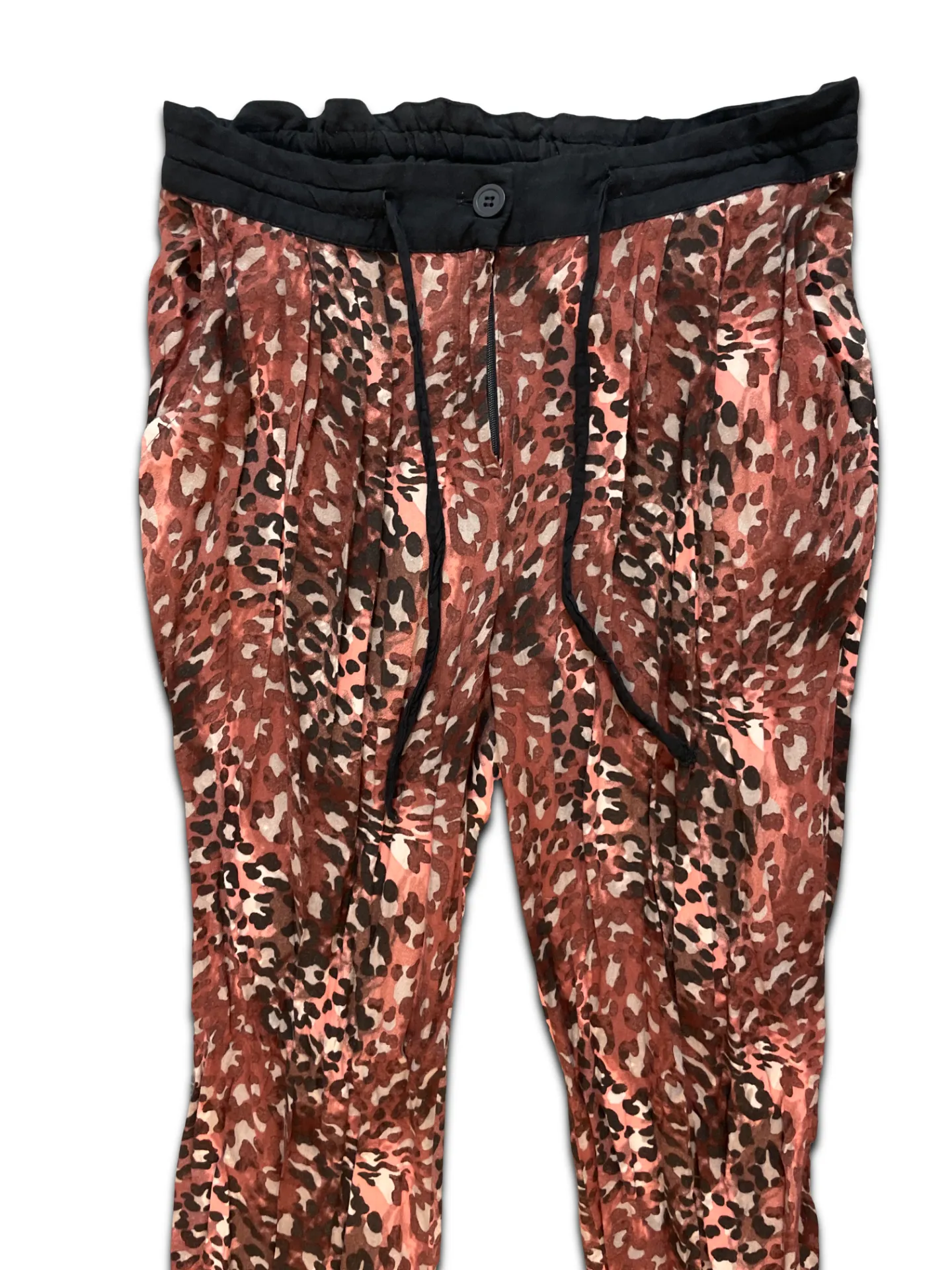 Vintage next animal print brown women trouser