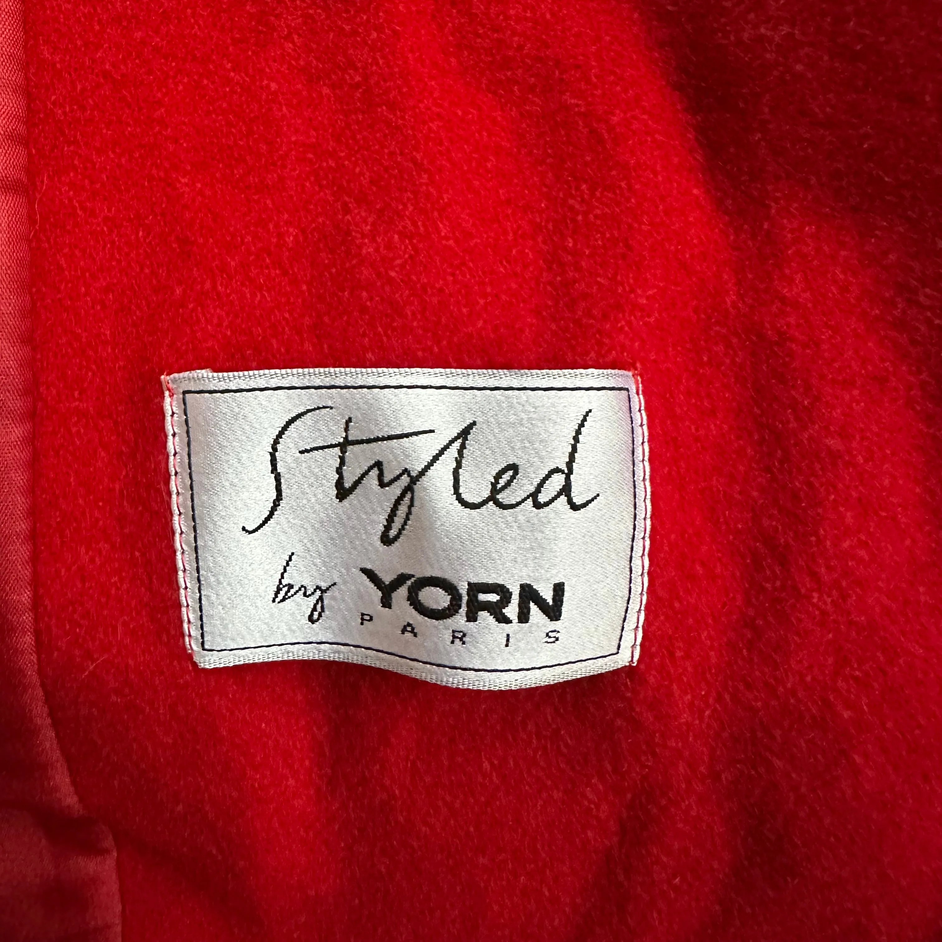 Vintage Red Wool Statement Coat - size M
