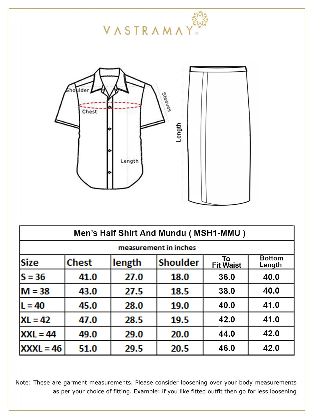 VM By VASTRAMAY Men's Turquoise and White Cotton Blend Shirt And Mundu Set