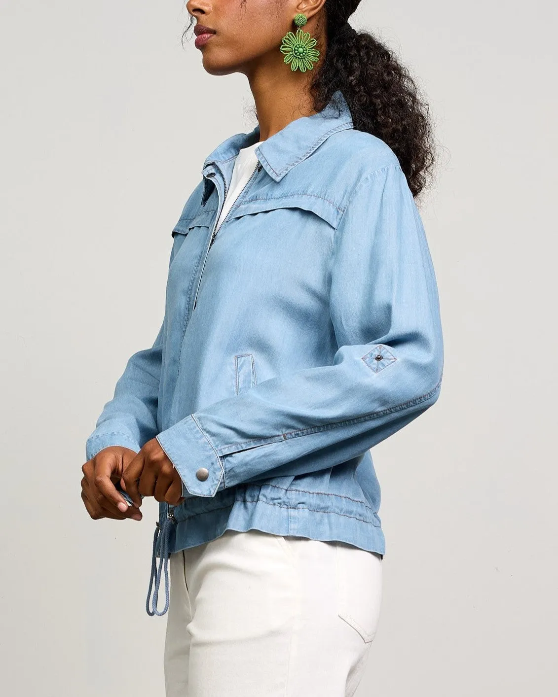 Washed Tencel Jacket - Chambray