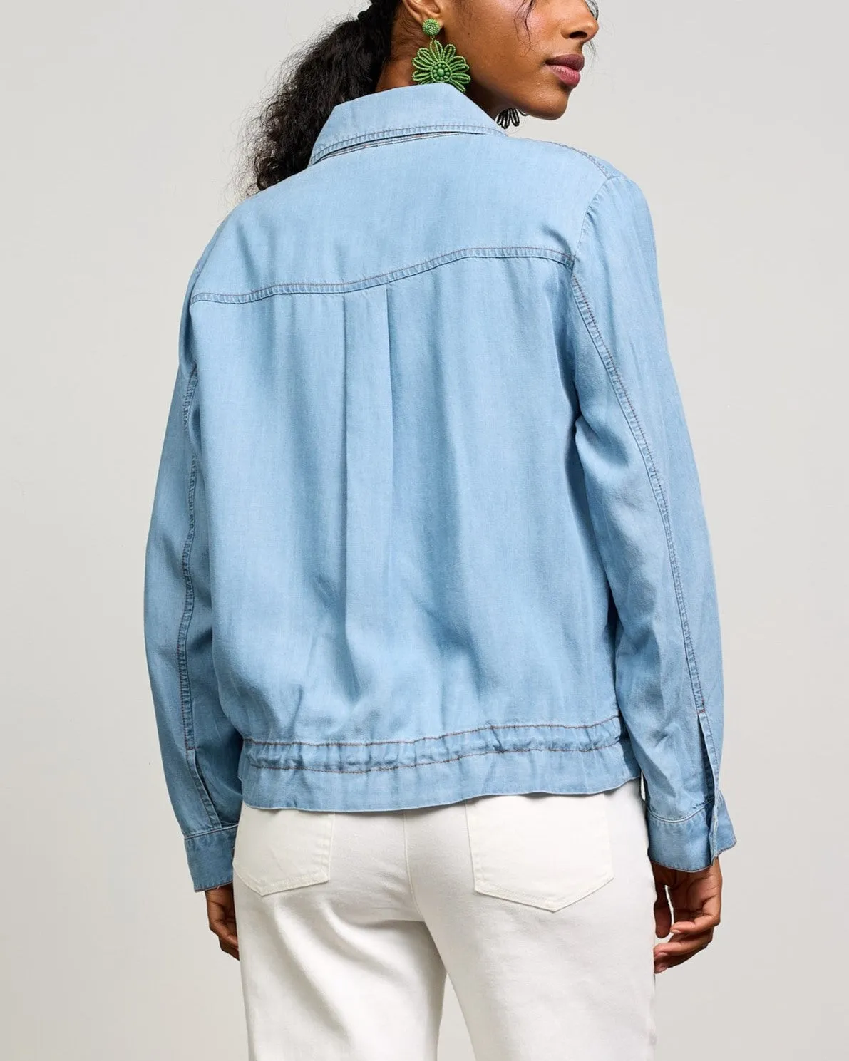 Washed Tencel Jacket - Chambray