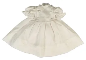 White Dress With Detached Collar Plus Slip and Pantalets