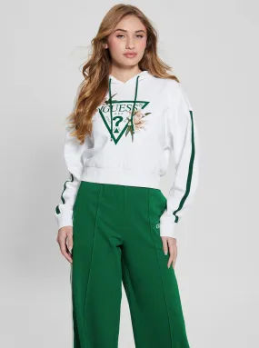 White Green Zoey Hoodie Jumper