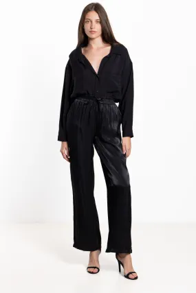 WIDE-LEG SATIN TROUSERS