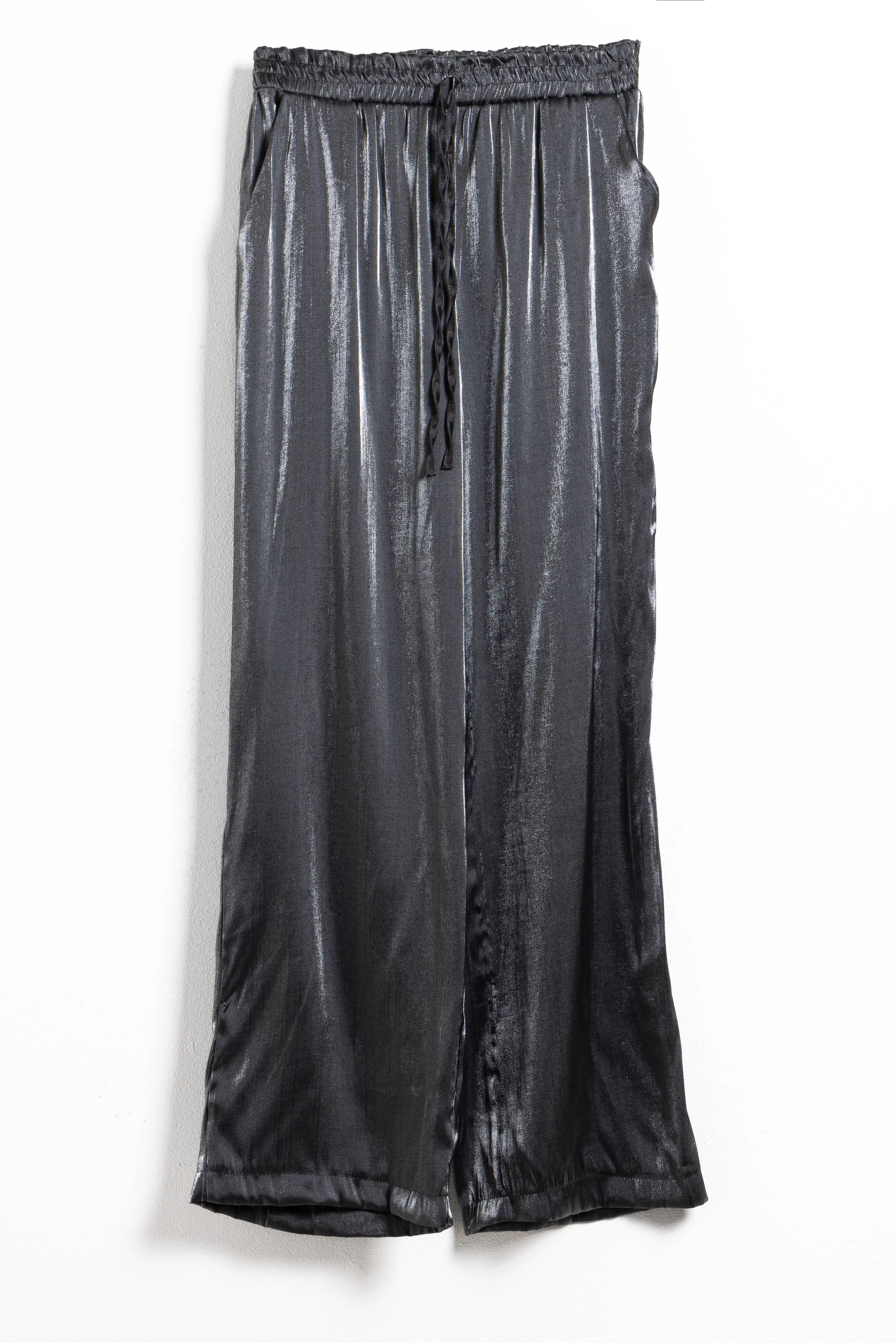 WIDE-LEG SATIN TROUSERS